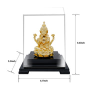 MOKSHA CRAFT India God Hinduism God 24K Gold Plated Ganesha Screen Frame Handmade Diwali Gift Gilded 6.7*5.3*8.7inch EGMKC-STLM-675387