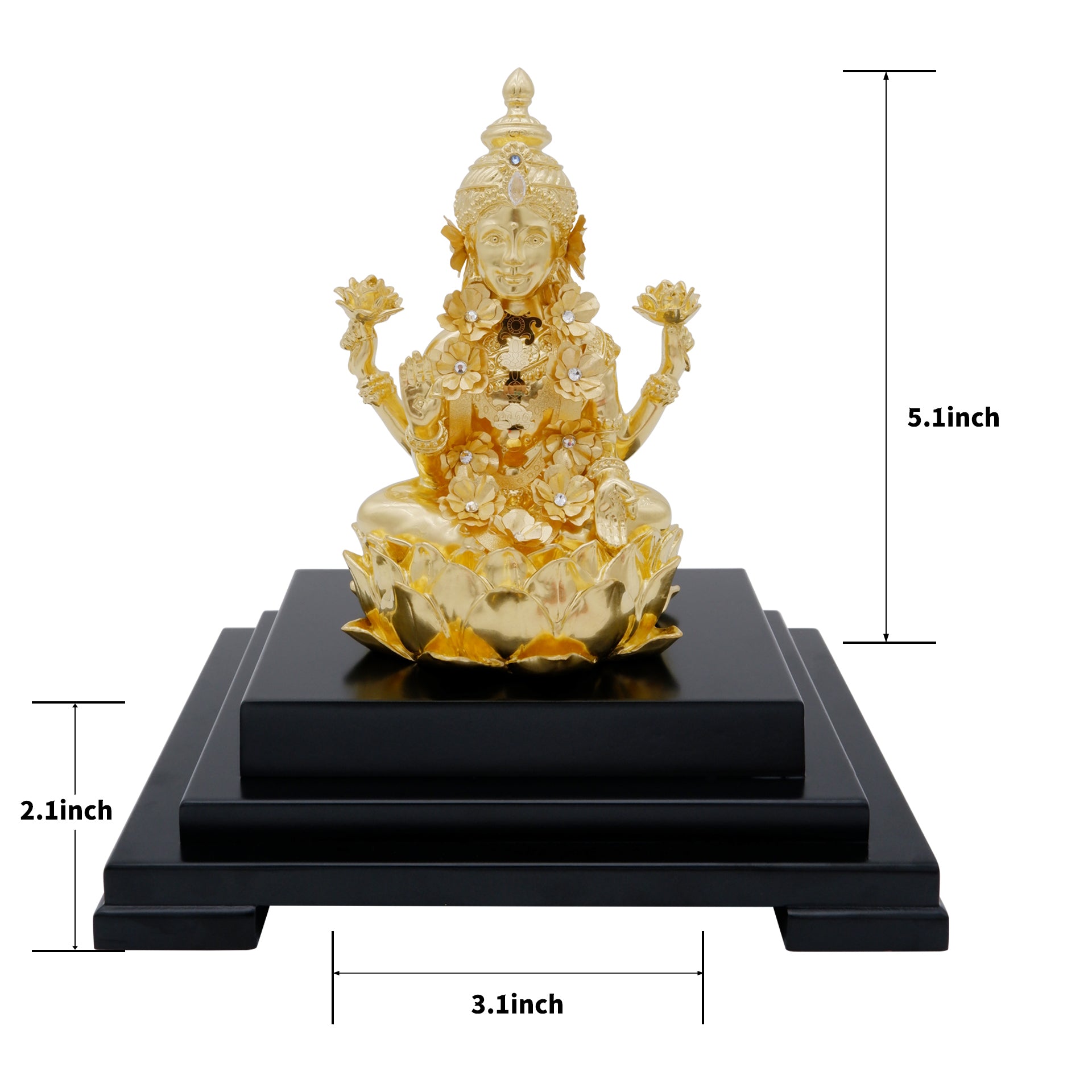 MOKSHA CRAFT India God Hinduism God 24K Gold Plated Ganesha Screen Frame Handmade Diwali Gift Gilded 6.7*5.3*8.7inch EGMKC-STLM-675387